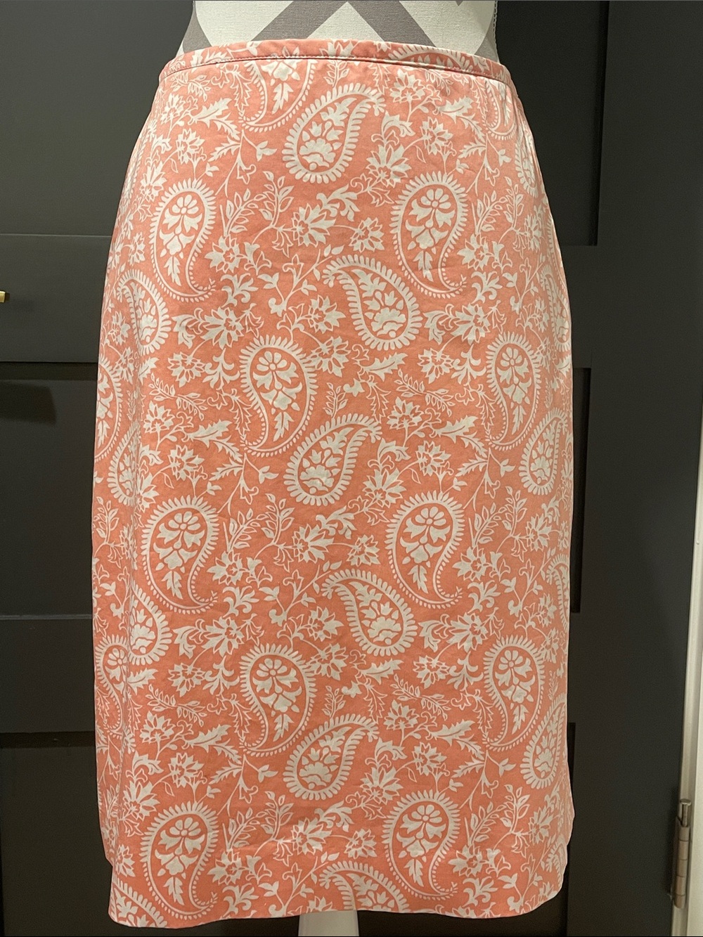 Brooks Brothers Cotton Paisley Skirt Size 4